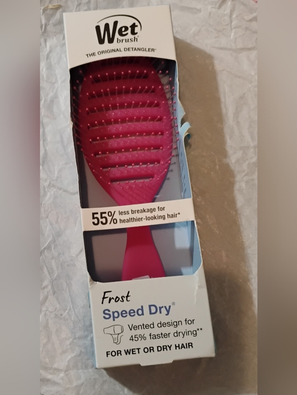 Wet Brush Speed Dry Vent Brush - Bright Hot Pink